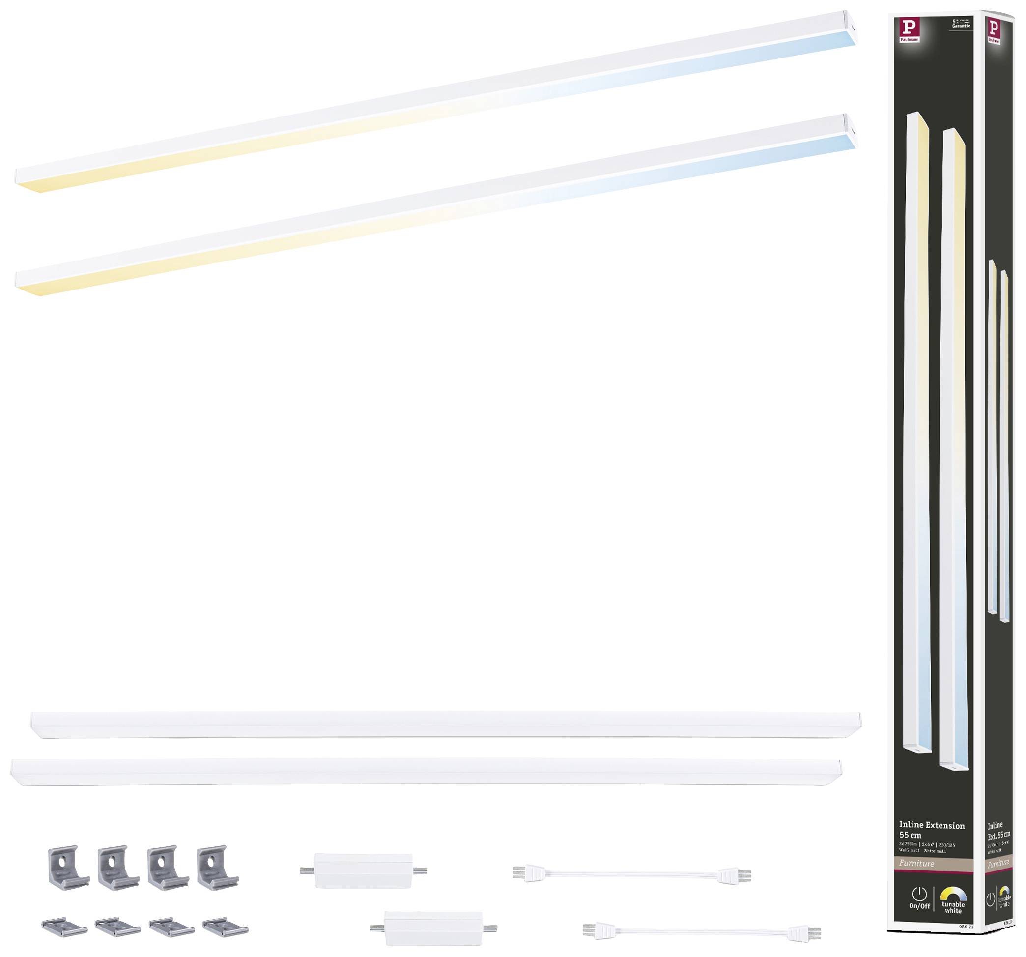 Paulmann Inline LED-Unterbauleuchte-Erweiterungsset 6W Warmweiß Weiß (matt)