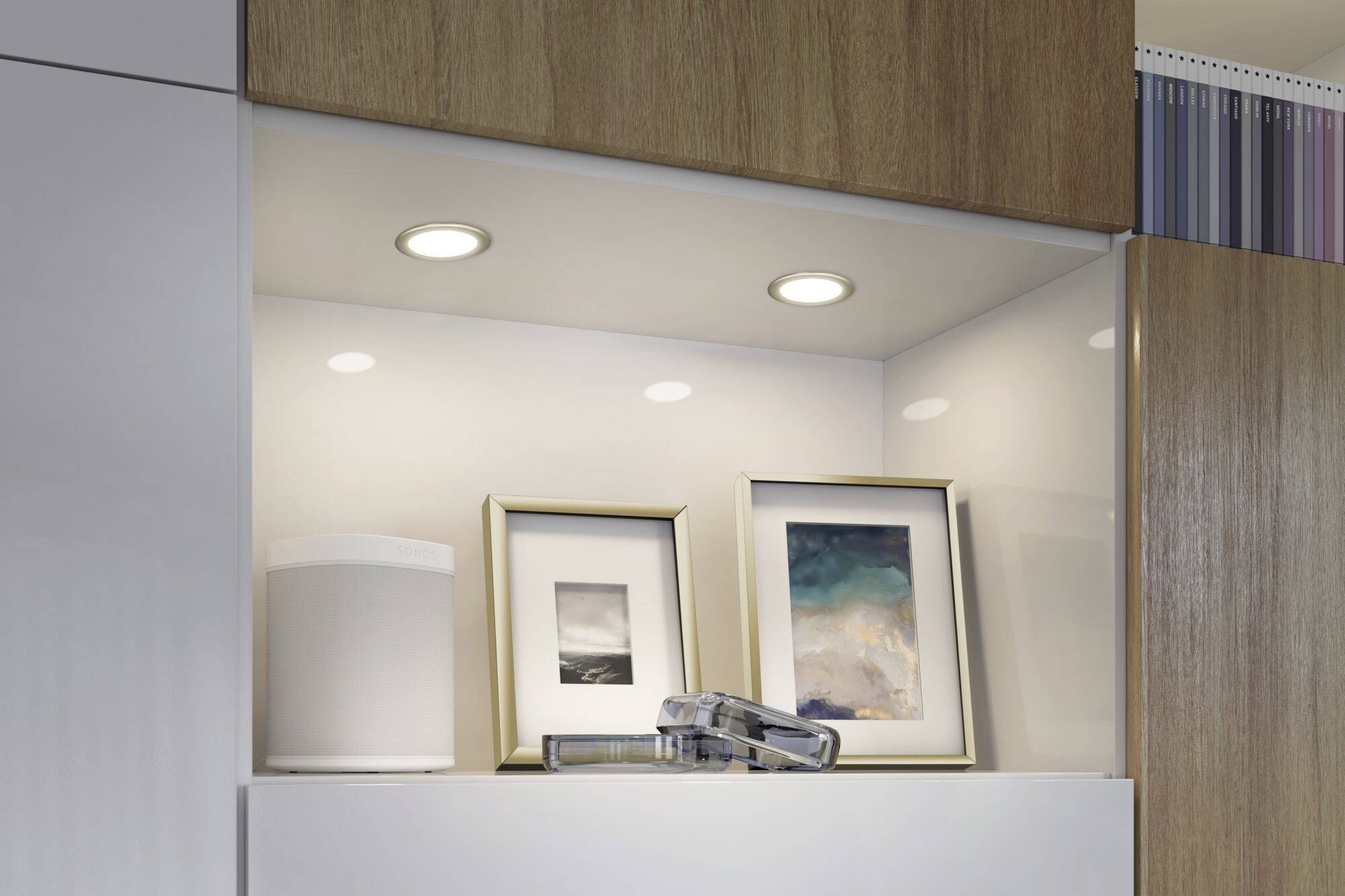 Paulmann LED-Schrankleuchte LED 2.5W Warmweiß Gold (matt)