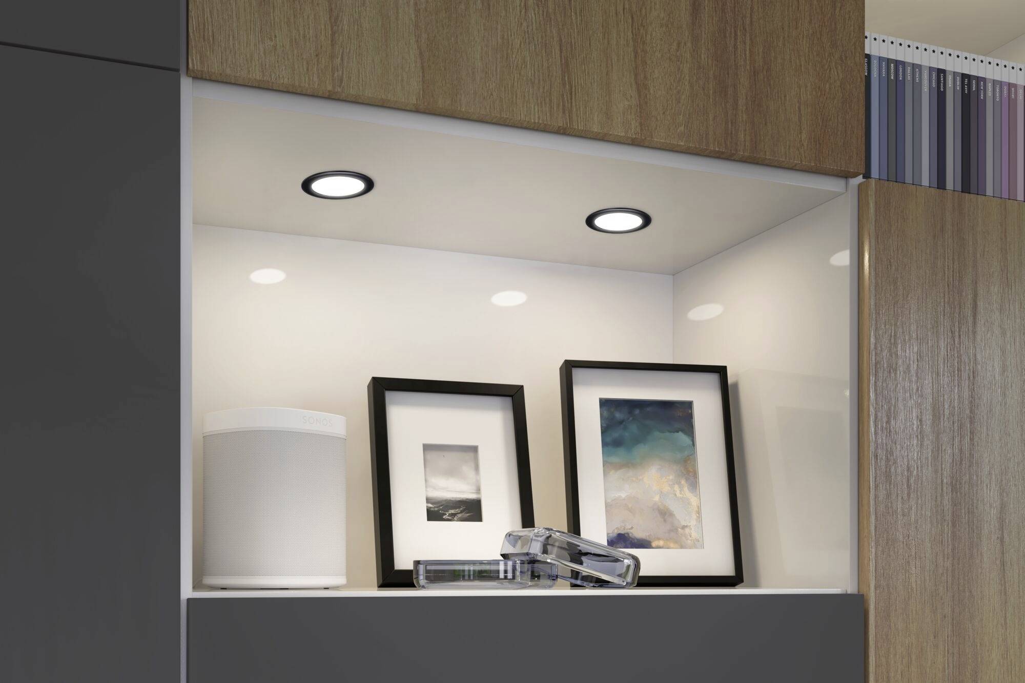 Paulmann LED-Schrankleuchte LED 2.5W Neutralweiß Schwarz (matt)