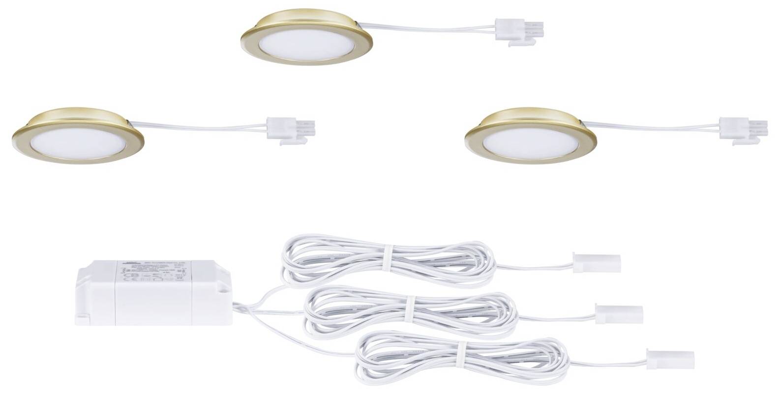 Paulmann LED-Schrankleuchte LED 2.5W Neutralweiß Gold (matt)