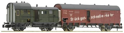 Fleischmann 6660032 N Leig-Wageneinheit 1 der DRG Gedeckter Güterwagen Gelh „Dresden“, Packwagen Pwg