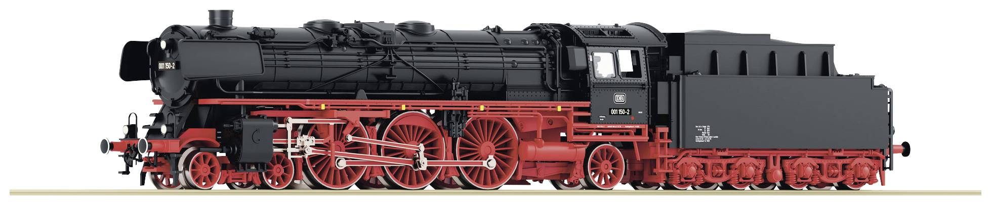 Historische schwarze Dampflokomotive mit roten Rädern steht auf Gleis, Detailaufnahme der Seite, deutlicher Fokus auf Fahrwerk.