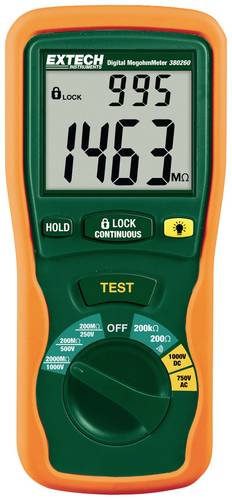 Extech 380260 Isolationsmessgerät 250 V, 500 V, 1000 V 2000 MΩ