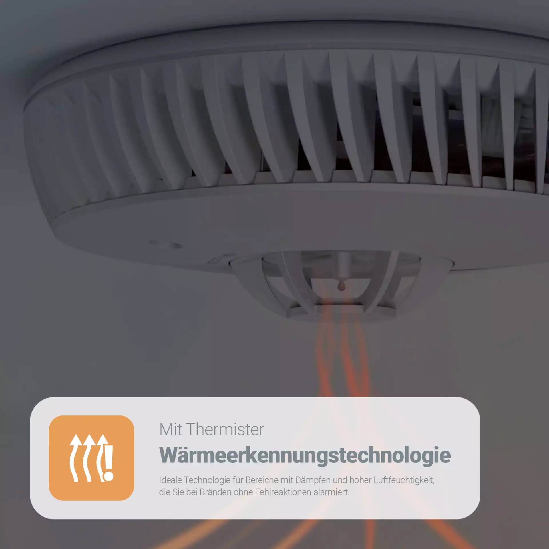 FireAngel FA-6215-INT Hitzemelder batteriebetrieben (Ø x H) 118.1mm x 41.3mm