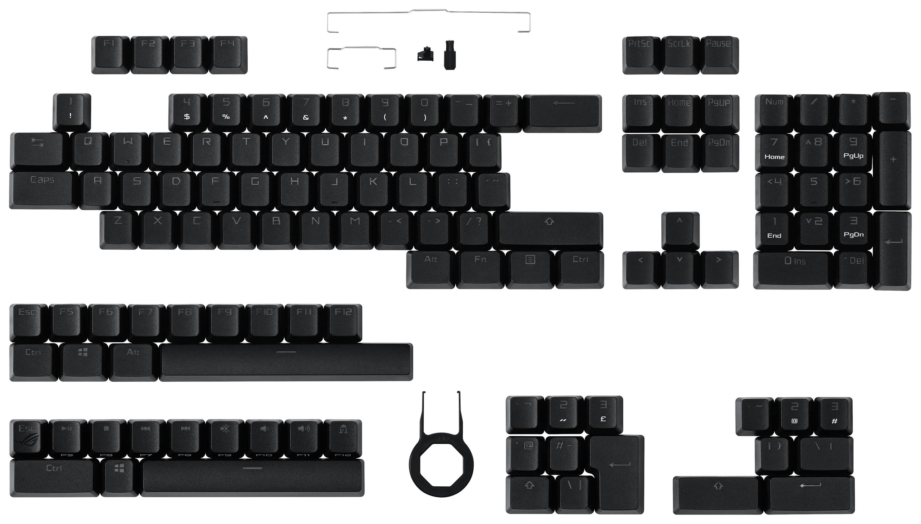 Asus ROG PBT Keycap Set (AC03) Tastenkappen Schwarz
