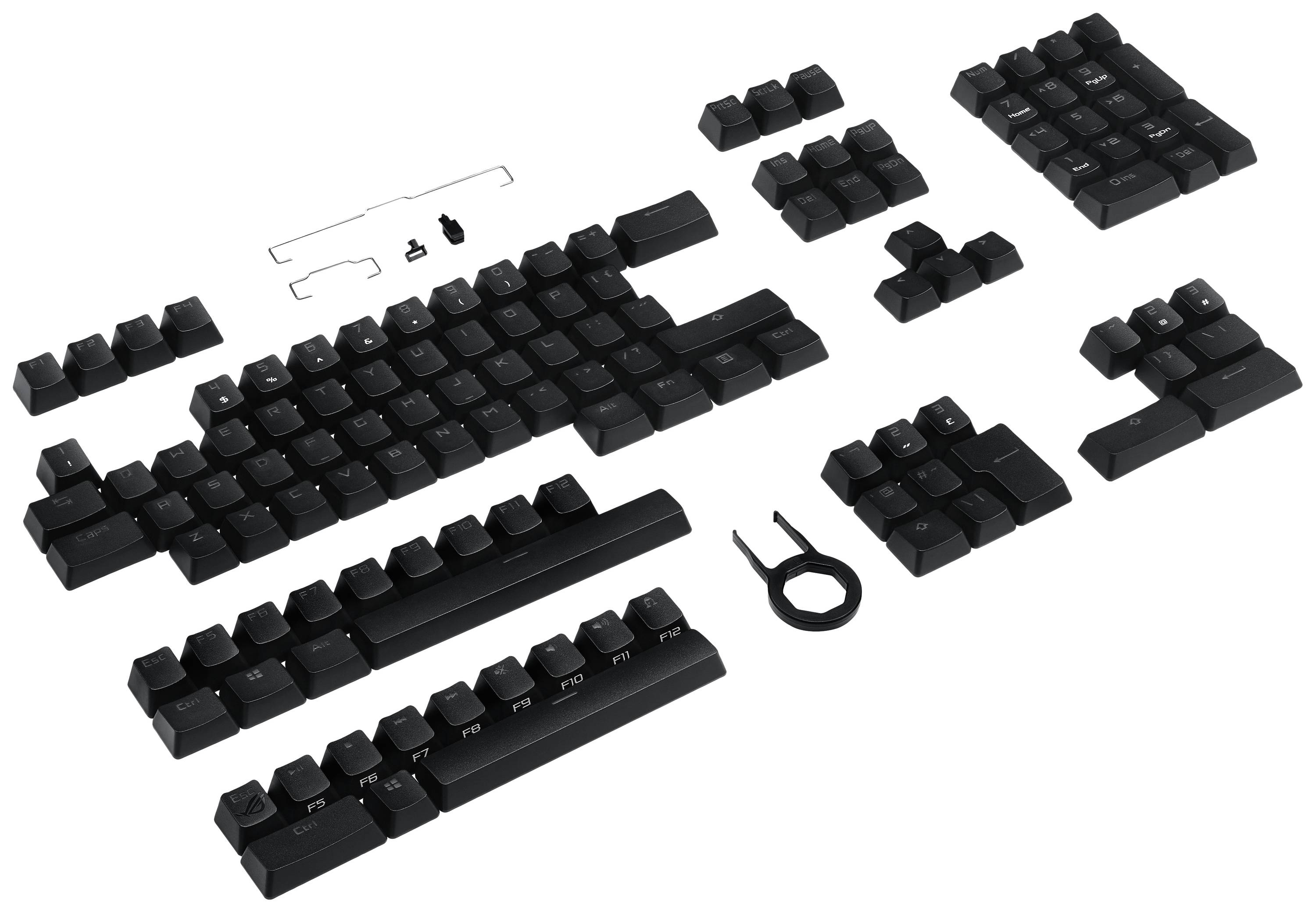 Asus ROG PBT Keycap Set (AC03) Tastenkappen Schwarz
