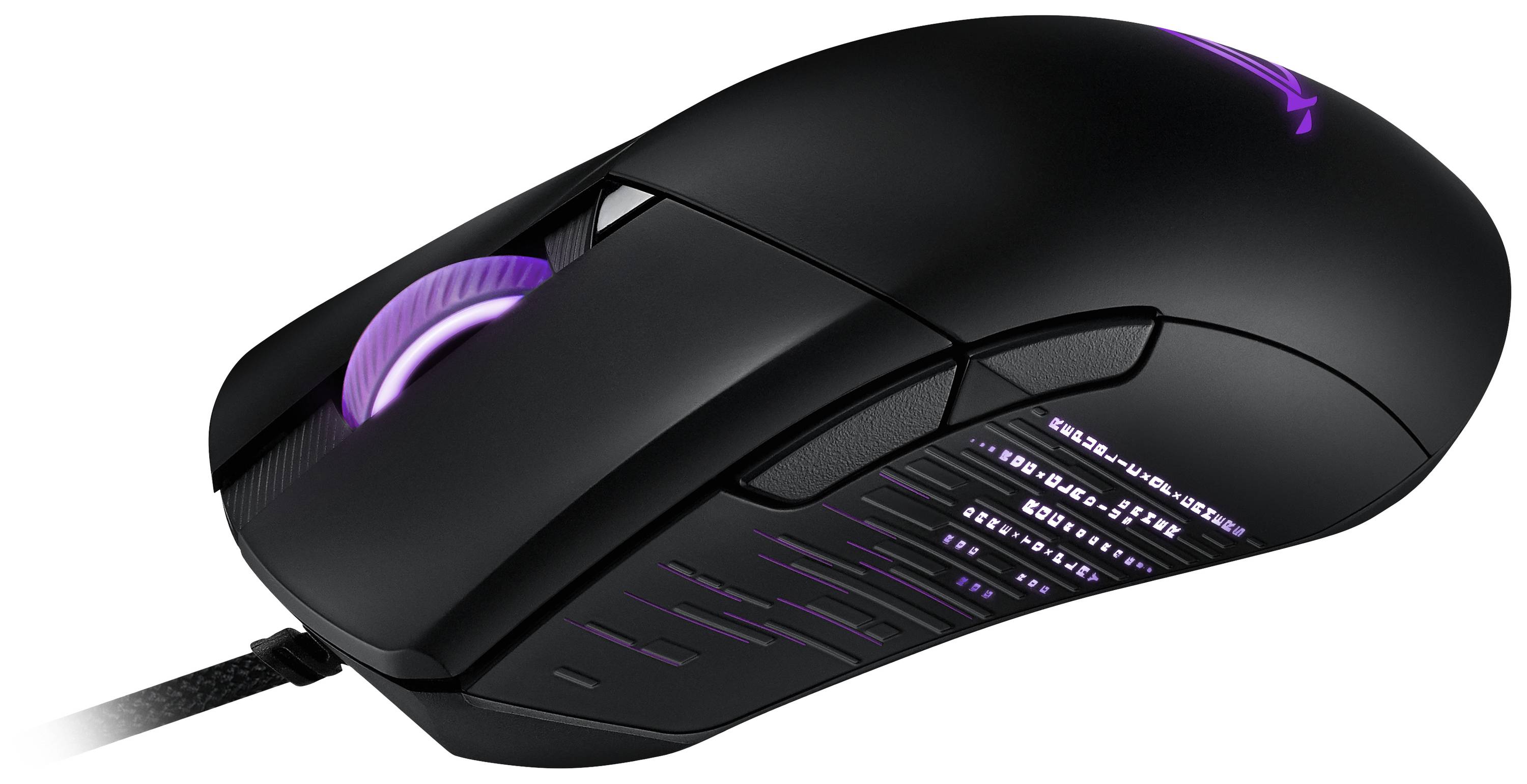 Asus ROG GLADIUS III Gaming-Maus USB Optisch Schwarz 9 Tasten 19000 dpi Ergonomisch, Beleuchtet
