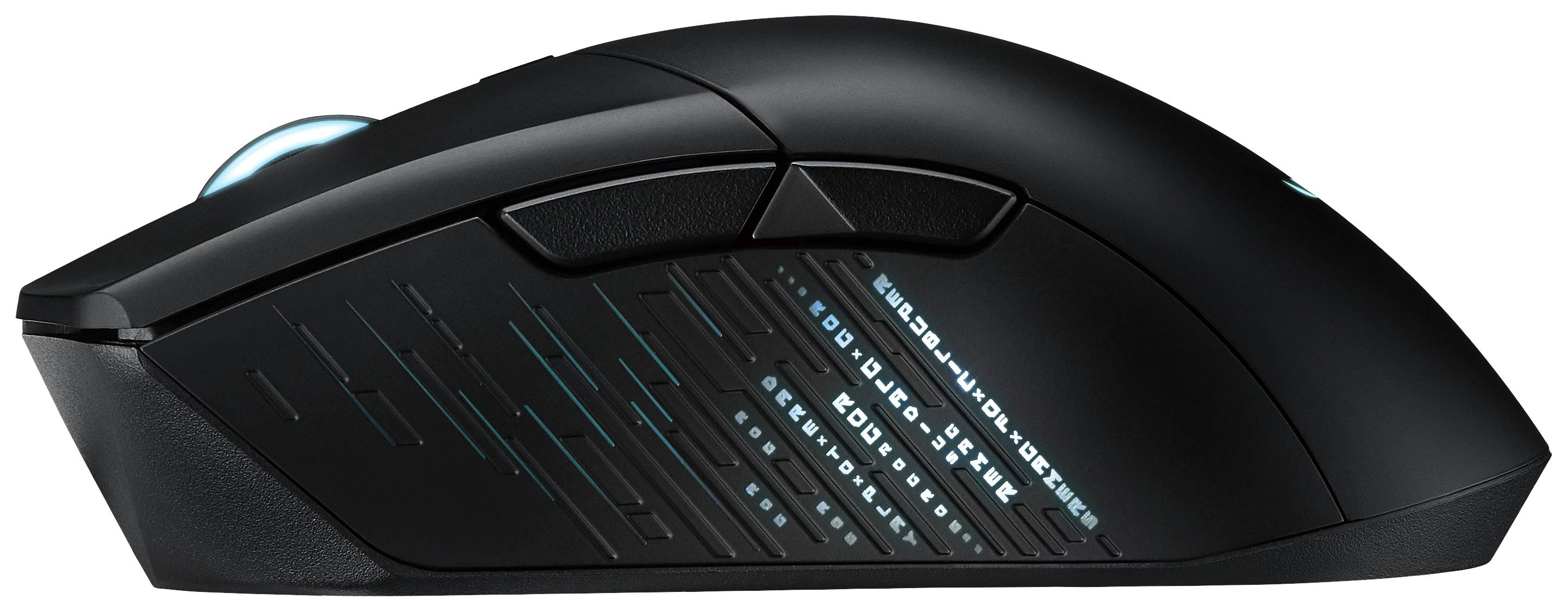 Asus ROG GLADIUS III Gaming-Maus USB Optisch Schwarz 9 Tasten 19000 dpi Ergonomisch, Beleuchtet