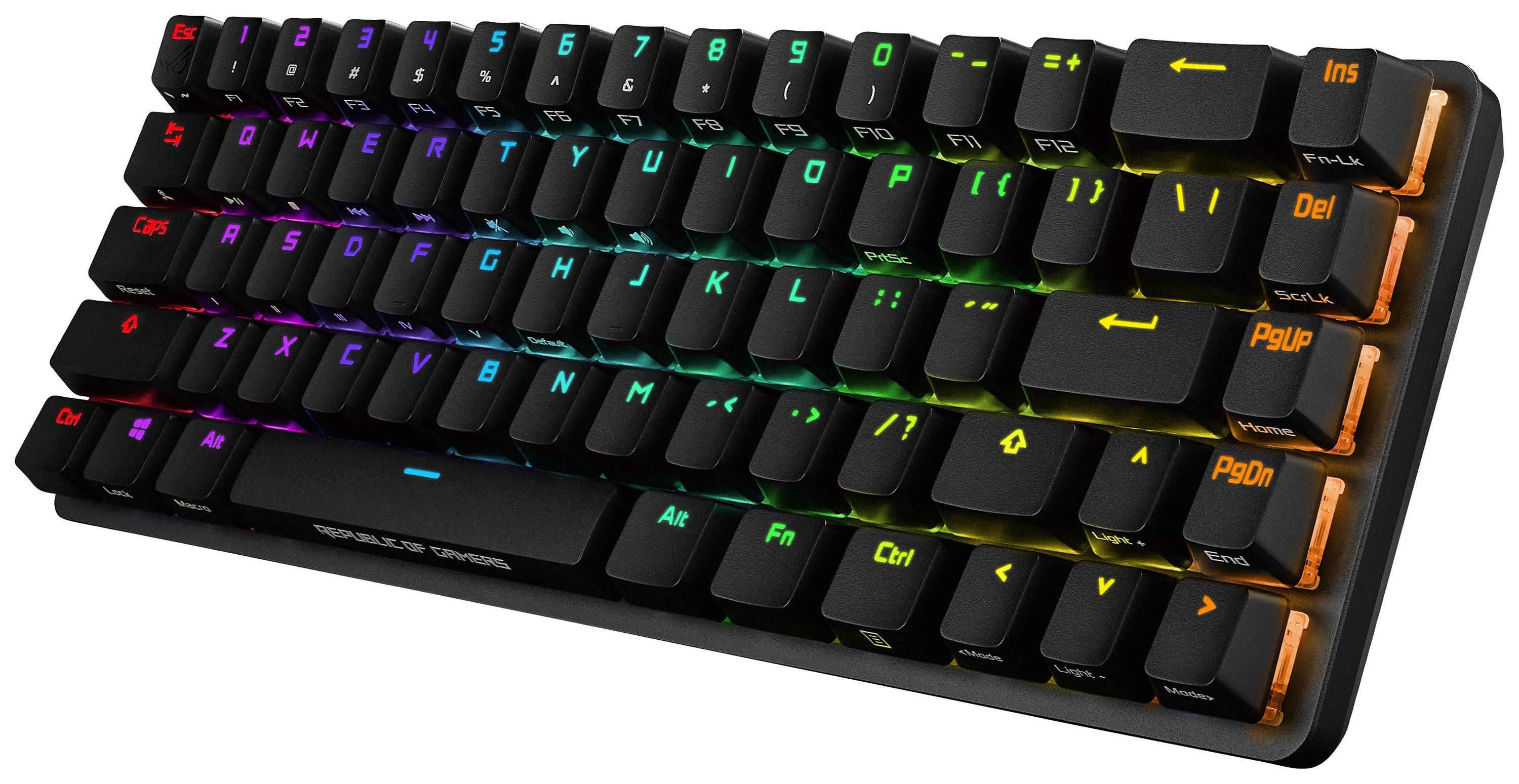 Asus ROG Falchion Funk, USB Gaming-Maus Deutsch, QWERTZ Schwarz Beleuchtet