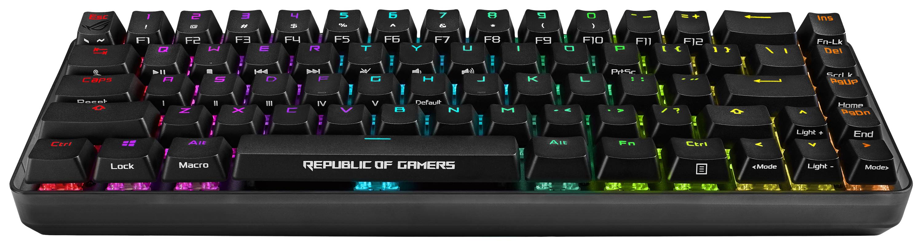Asus ROG Falchion Funk, USB Gaming-Maus Deutsch, QWERTZ Schwarz Beleuchtet