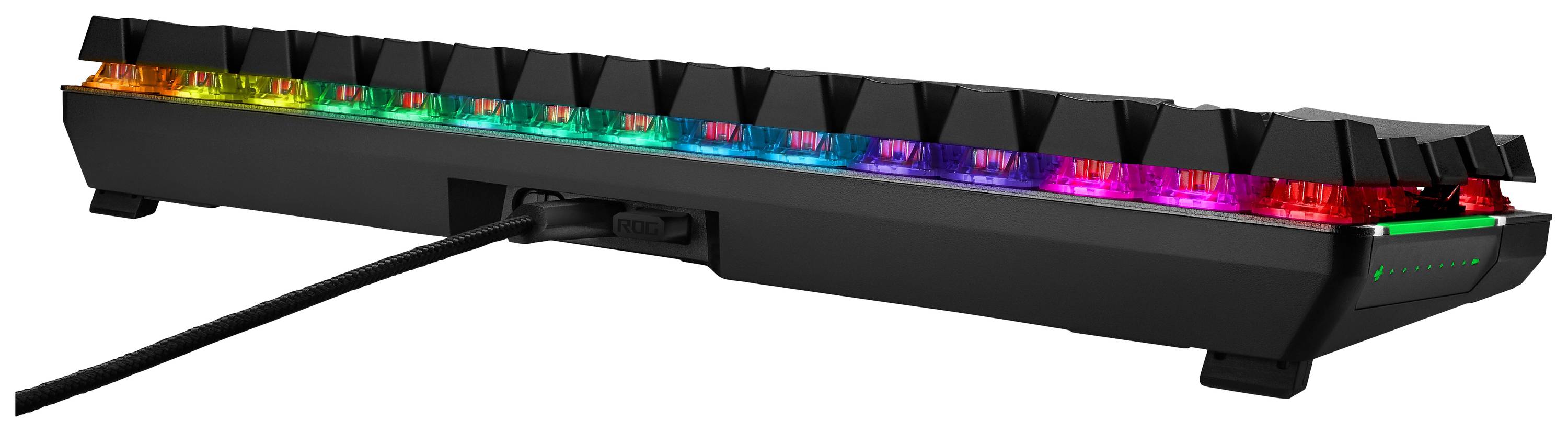 Asus ROG Falchion Funk, USB Gaming-Maus Deutsch, QWERTZ Schwarz Beleuchtet