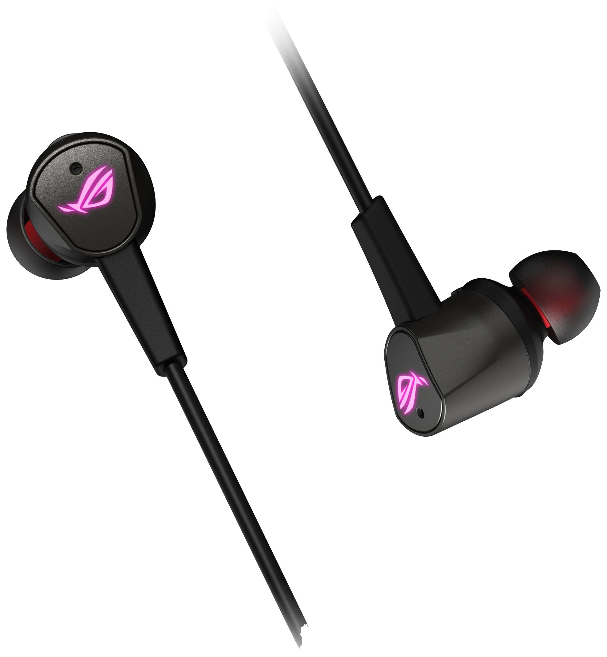 Asus CETRA II In Ear Kopfhörer kabelgebunden Stereo Schwarz Noise Cancelling Lautstärkeregelung Gaming