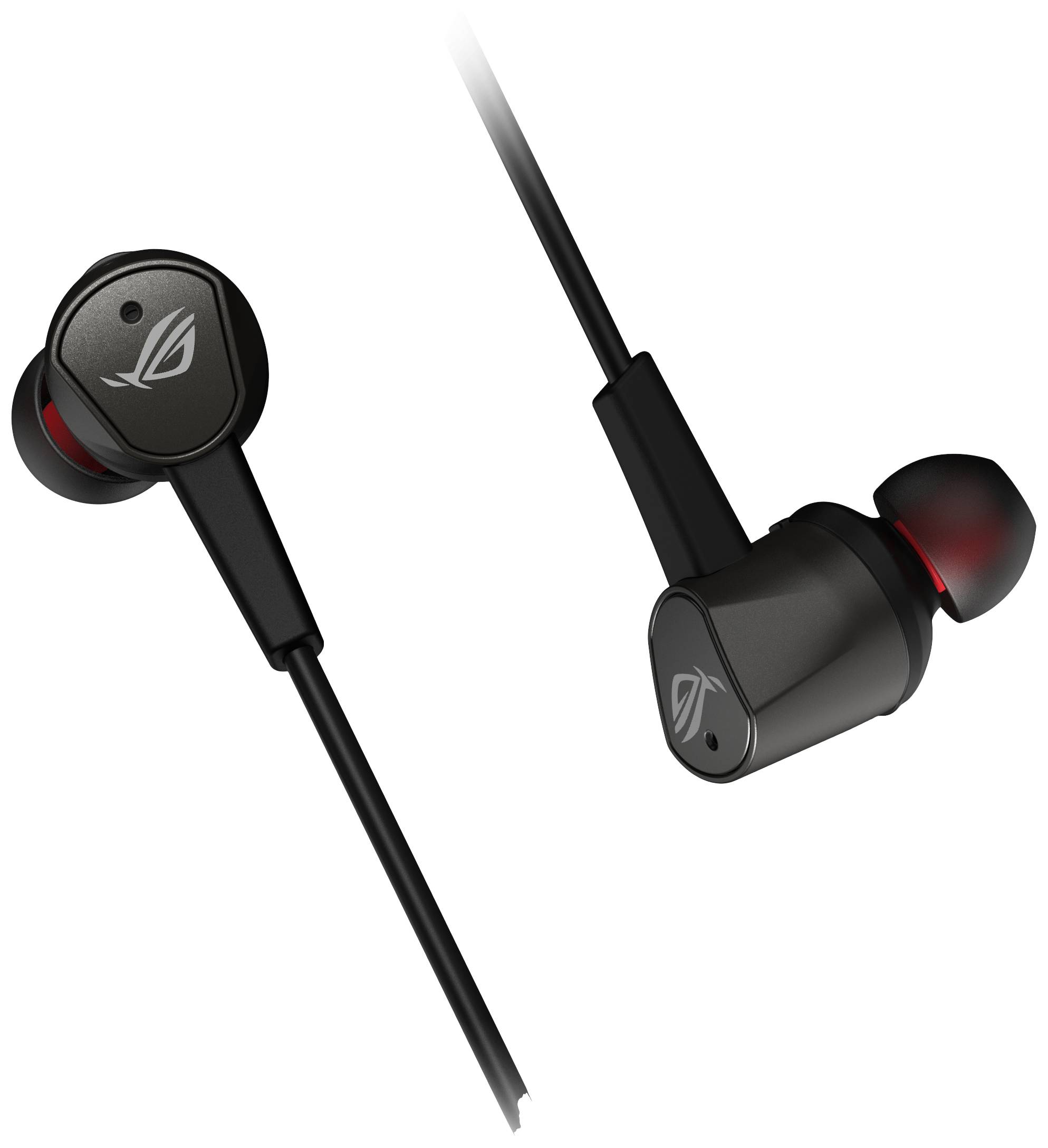 Asus CETRA II In Ear Kopfhörer kabelgebunden Stereo Schwarz Noise Cancelling Lautstärkeregelung Gaming