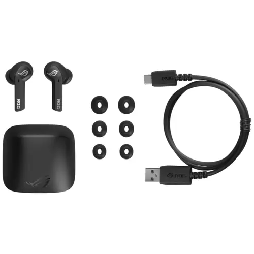 Asus Cetra True Wireless In Ear Kopfhörer Bluetooth® Stereo Schwarz Ladecase, Wasserbeständig Gaming Asus Cetra True Wireless In Ear Kopfhörer Bluetooth® Stereo Schwarz Ladecase, Wasserbeständig Gaming