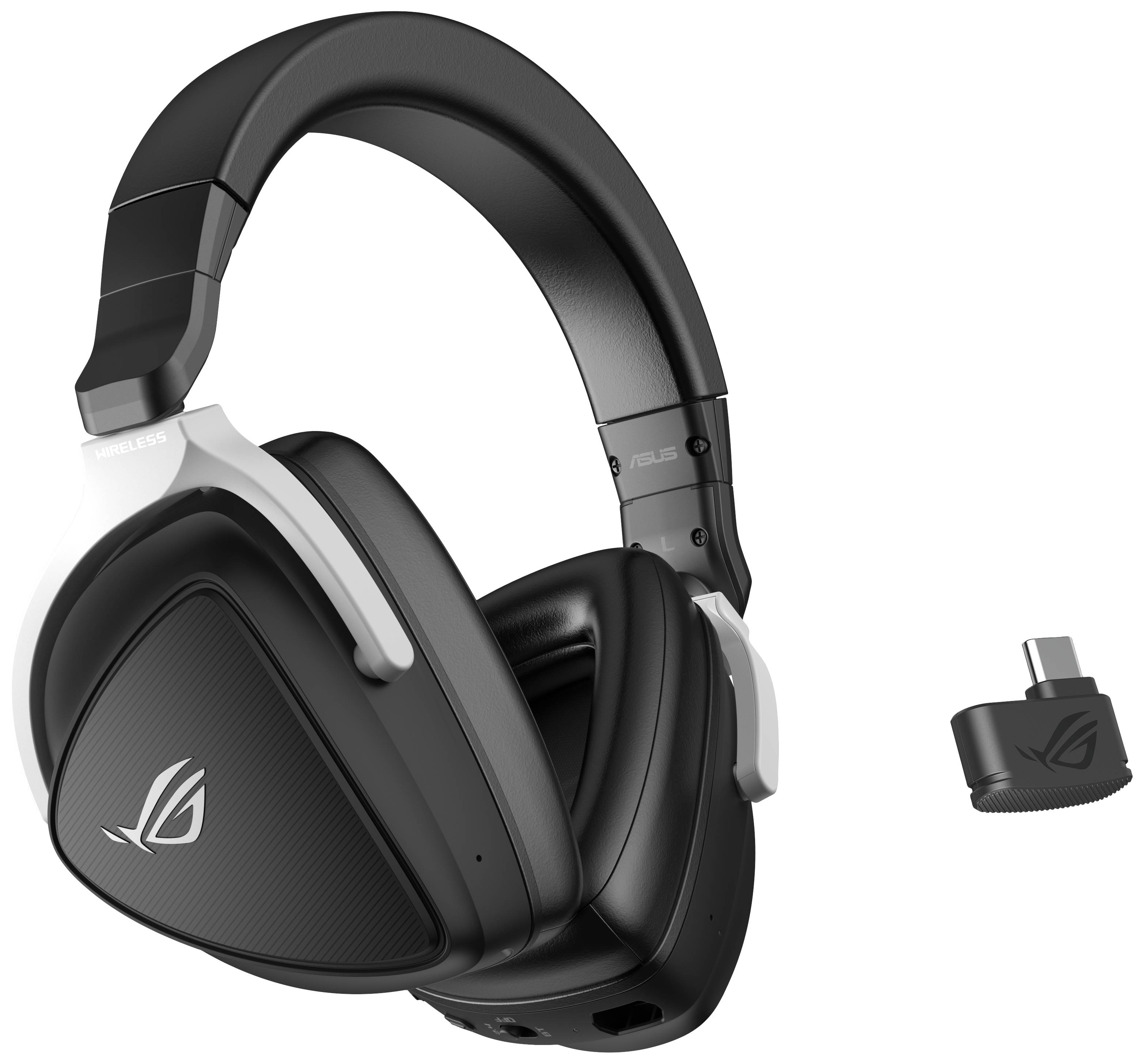Asus Delta S Wireless Over Ear Headset Bluetooth® 7.1 Surround Schwarz Mikrofon-Rauschunterdrückung, Noise Cancelling Mikrofon-Stummschaltung, Laut