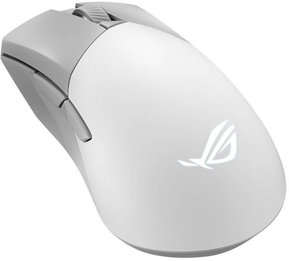Asus Gladius III Wireless Aimpoint White Gaming-Maus Funk, Bluetooth®, USB Optisch Weiß 6 Tasten 36000 dpi Beleuchtet