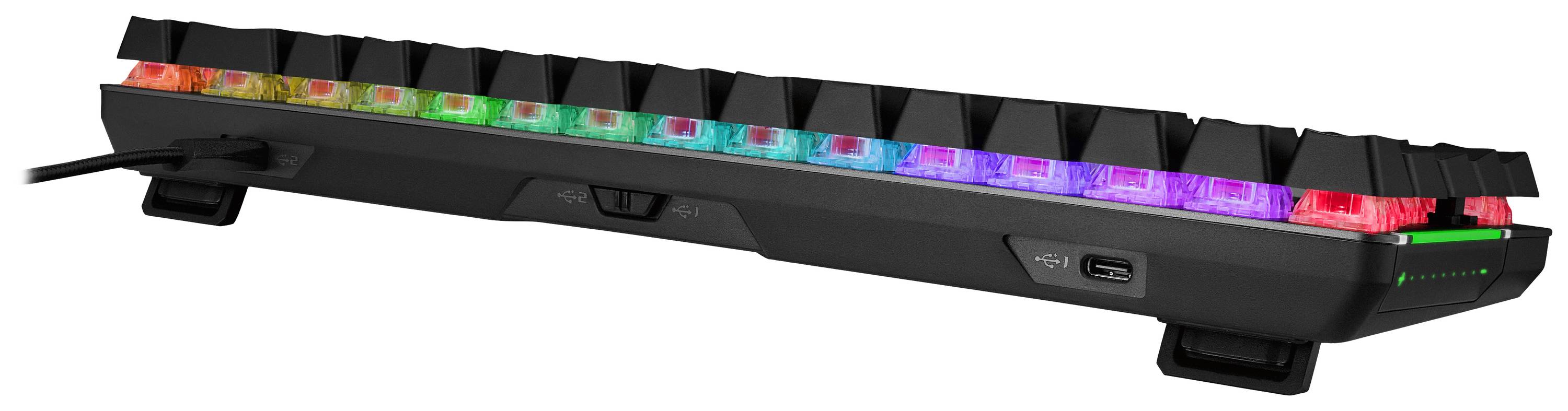 Asus ROG Falchion Ace BLK USB Gaming-Tastatur Deutsch, QWERTZ Schwarz Beleuchtet, Abnehmbares Kabel