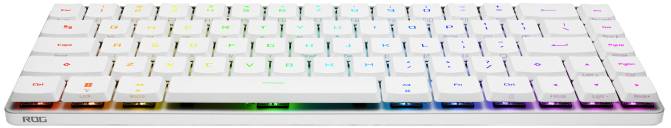 Asus ROG Falchion RX Low Profile USB, Funk, Bluetooth® Gaming-Tastatur Deutsch, QWERTZ Weiß Switch: Red, Beleuchtet