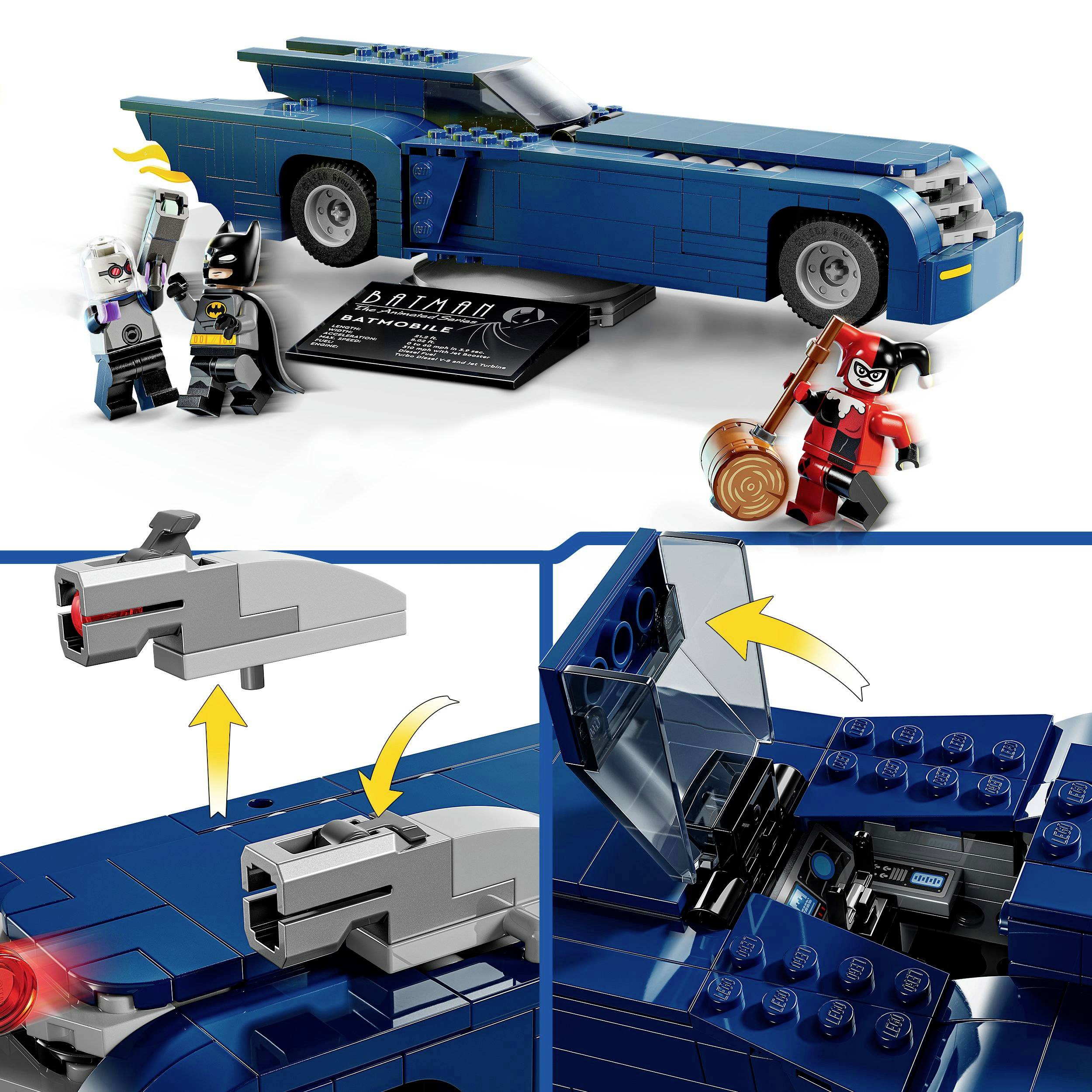 76274 LEGO® DC COMICS SUPER HEROES Batman™ im Batmobil™ vs. Harley Quinn™ und Mr. Freeze™