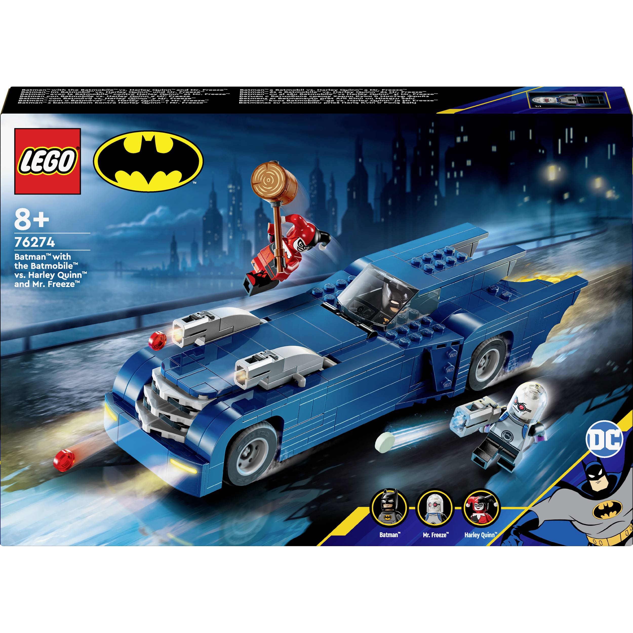 76274 LEGO® DC COMICS SUPER HEROES Batman™ im Batmobil™ vs. Harley Quinn™ und Mr. Freeze™