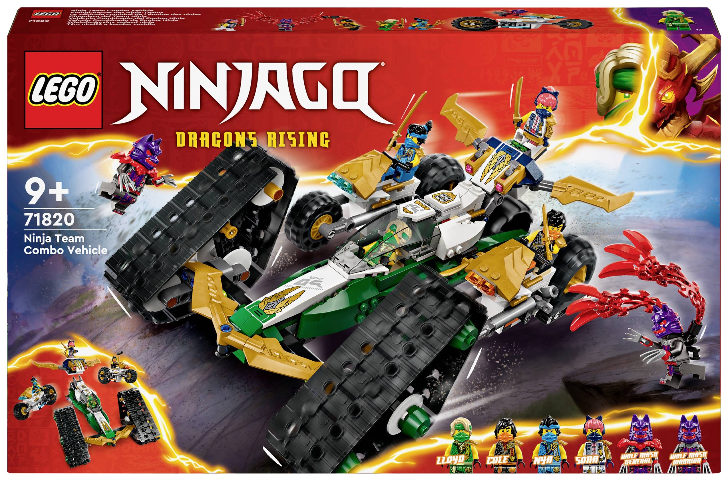 71820 LEGO® NINJAGO Kombi-Raupe des Ninja-Teams
