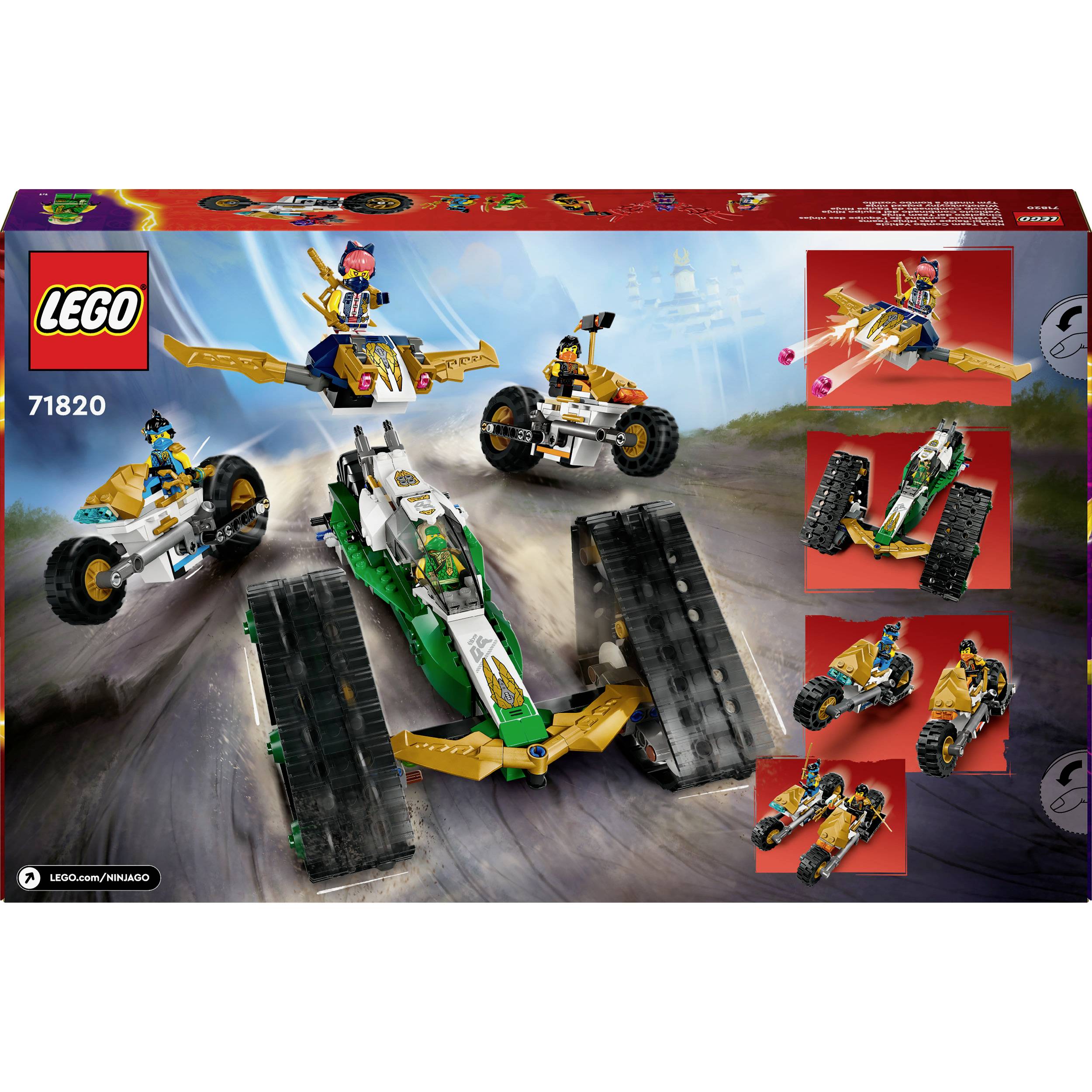 71820 LEGO® NINJAGO Kombi-Raupe des Ninja-Teams
