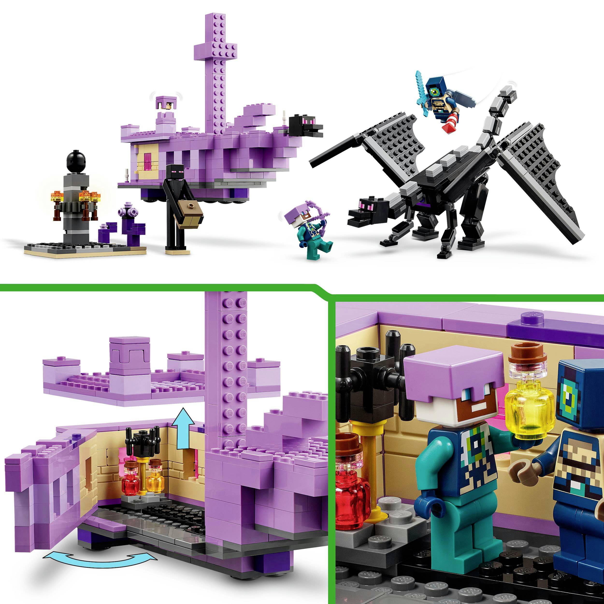 21264 LEGO® MINECRAFT Der Enderdrache und das Endschiff