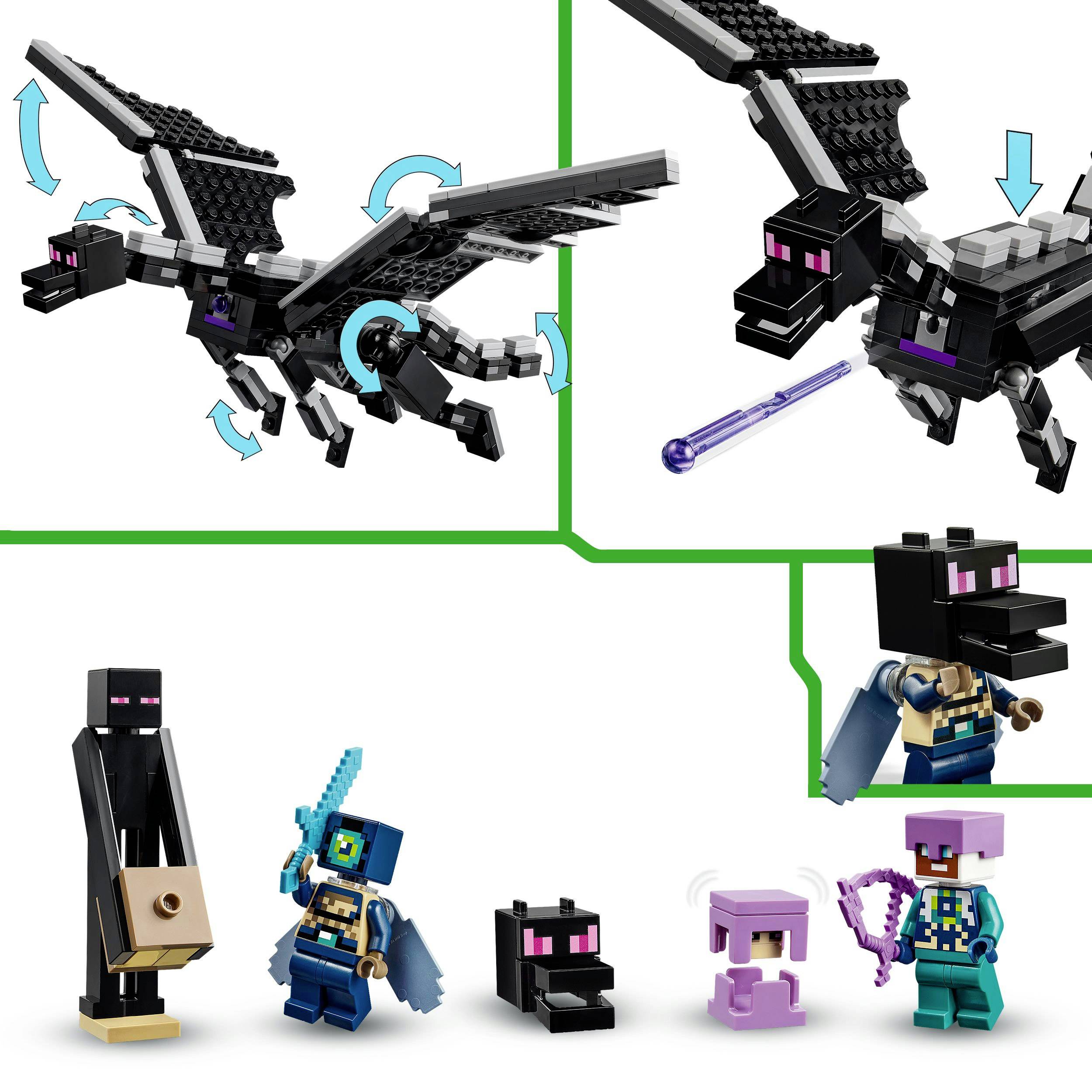 21264 LEGO® MINECRAFT Der Enderdrache und das Endschiff
