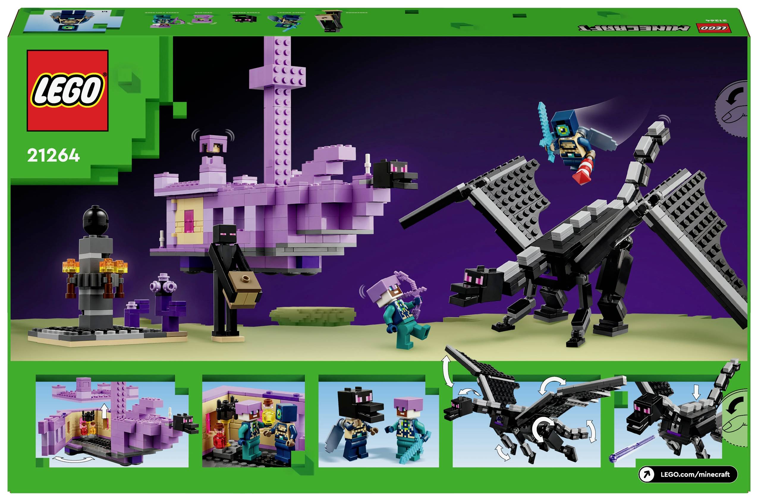 21264 LEGO® MINECRAFT Der Enderdrache und das Endschiff