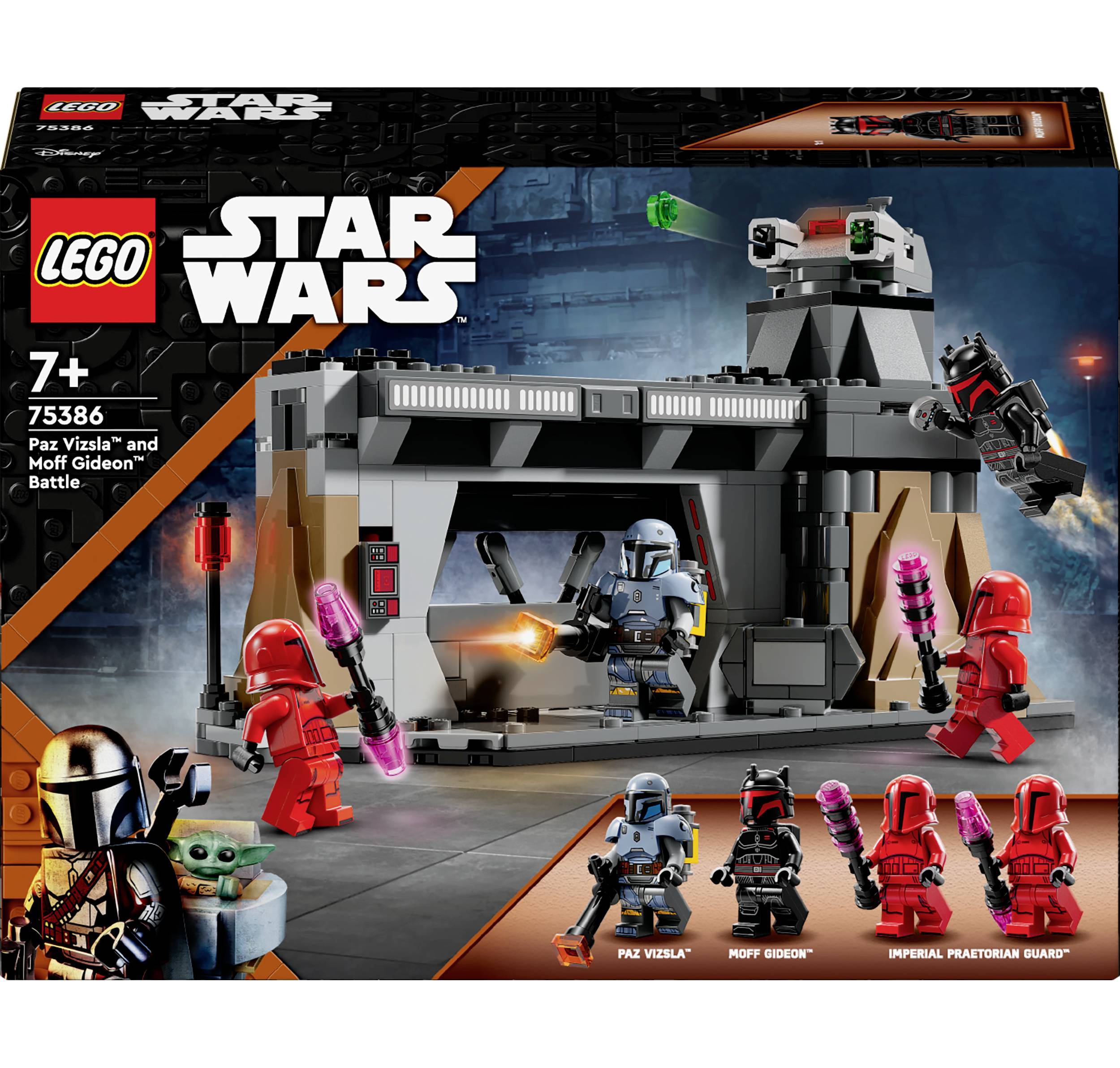 75386 LEGO® STAR WARS™ Duell zwischen Paz Vizsla™ und Moff Gideon™