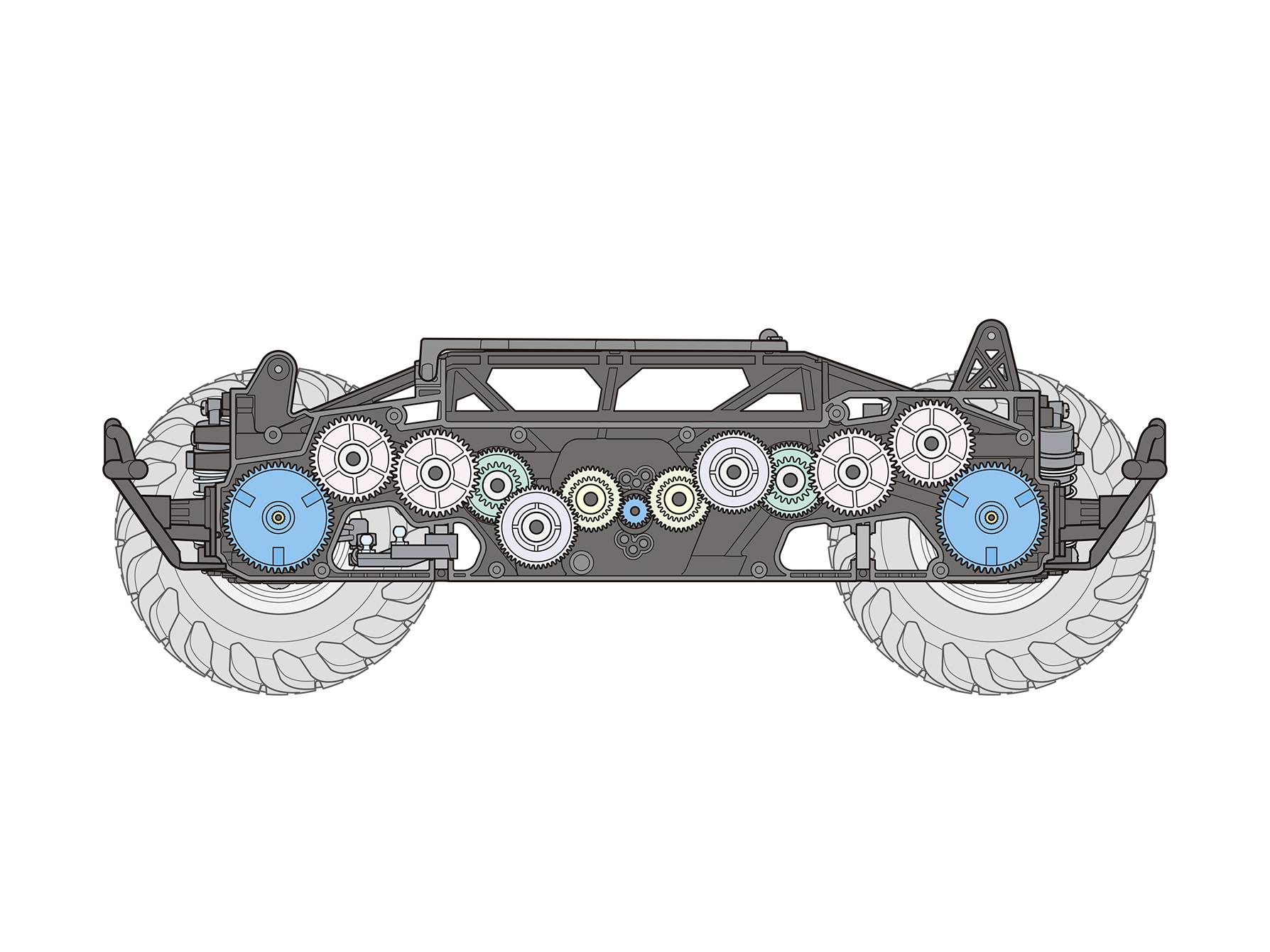 Tamiya Squash Van 1:10 RC Modellauto Elektro Monstertruck Allradantrieb (4WD) Bausatz