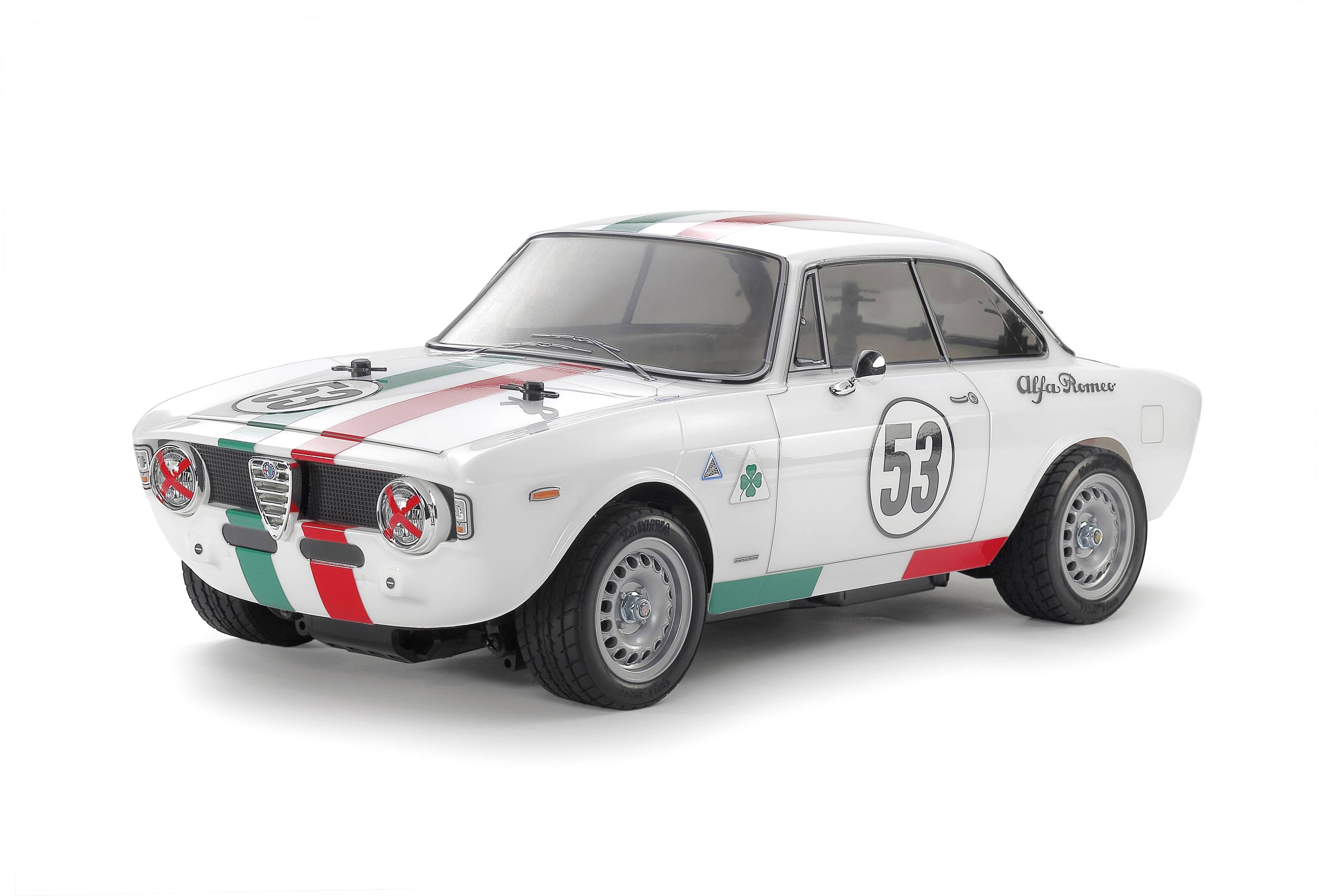 Tamiya 300051729 1:10 Karosserie Alfa Romeo Giulia Club Unlackiert