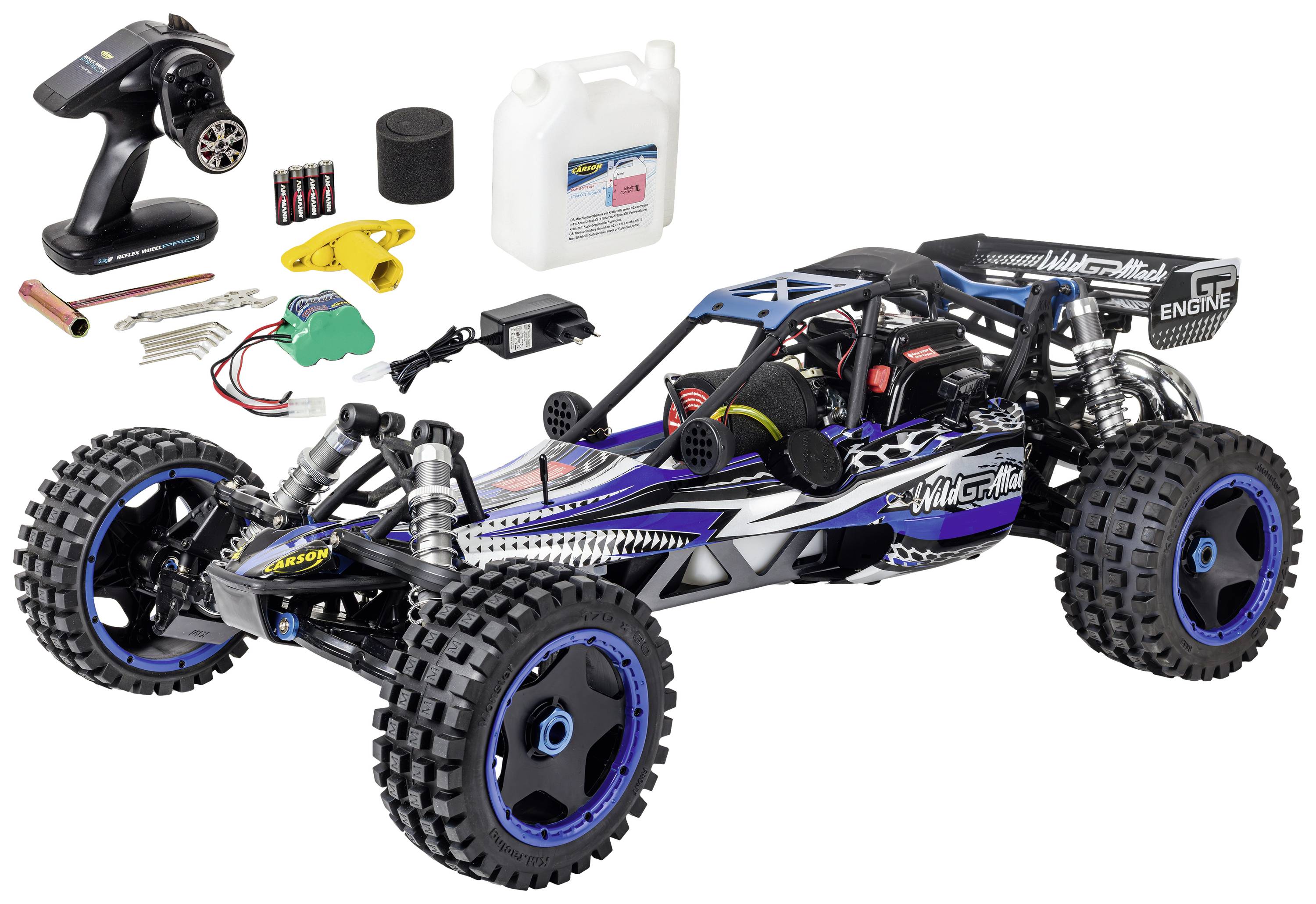 Carson Modellsport Wild GP Attack 1:5 RC Modellauto Benzin Buggy RtR 2,4GHz