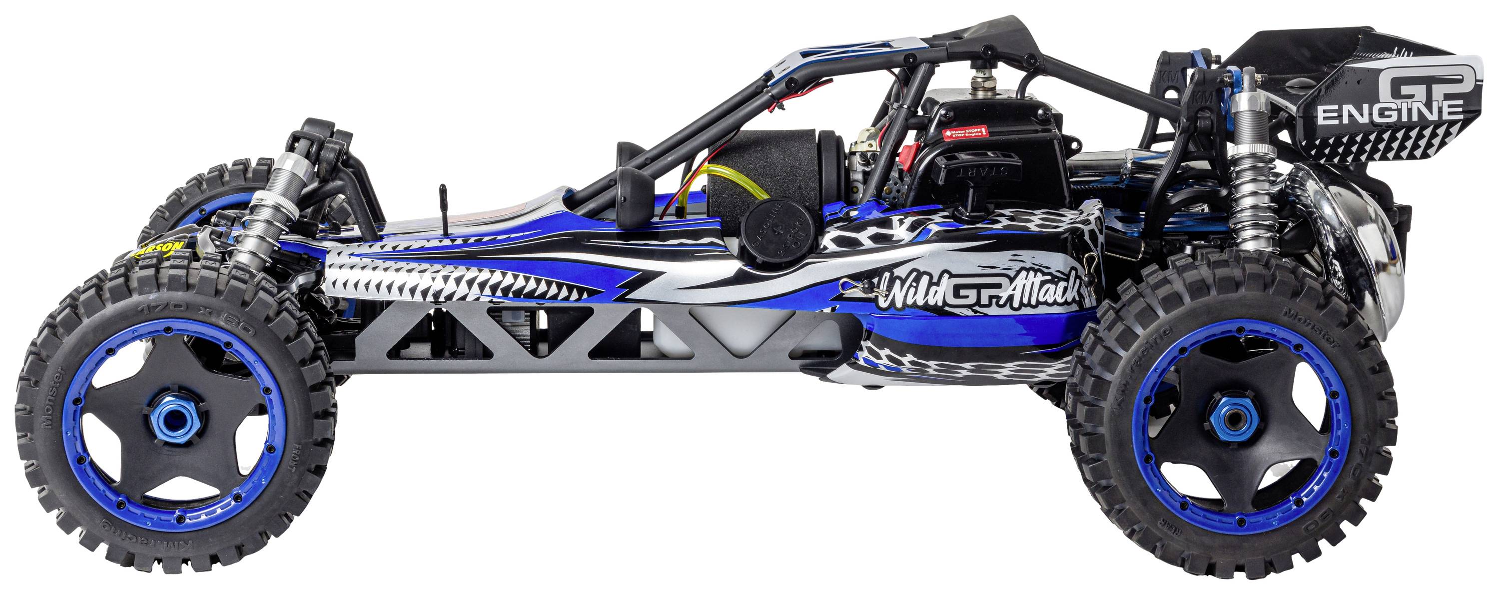 Carson Modellsport Wild GP Attack 1:5 RC Modellauto Benzin Buggy RtR 2,4GHz