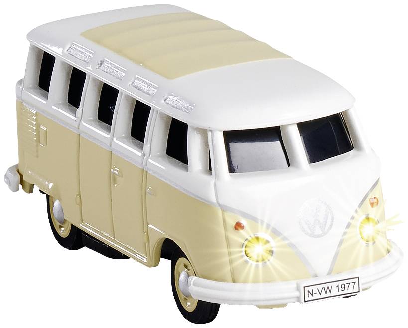 Carson Modellsport 500504164 VW T1 SambaBus mit Wohnwagen 1:87 RC Modellauto Elektro Straßenmodell