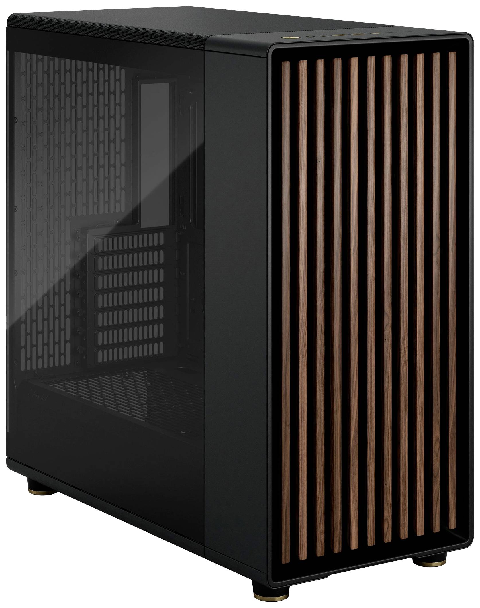 Fractal Design North XL Midi-Tower Gaming-Gehäuse Charcoal, Schwarz Staubfilter, 3 vorinstallierte Lüfter, Seitenfenster