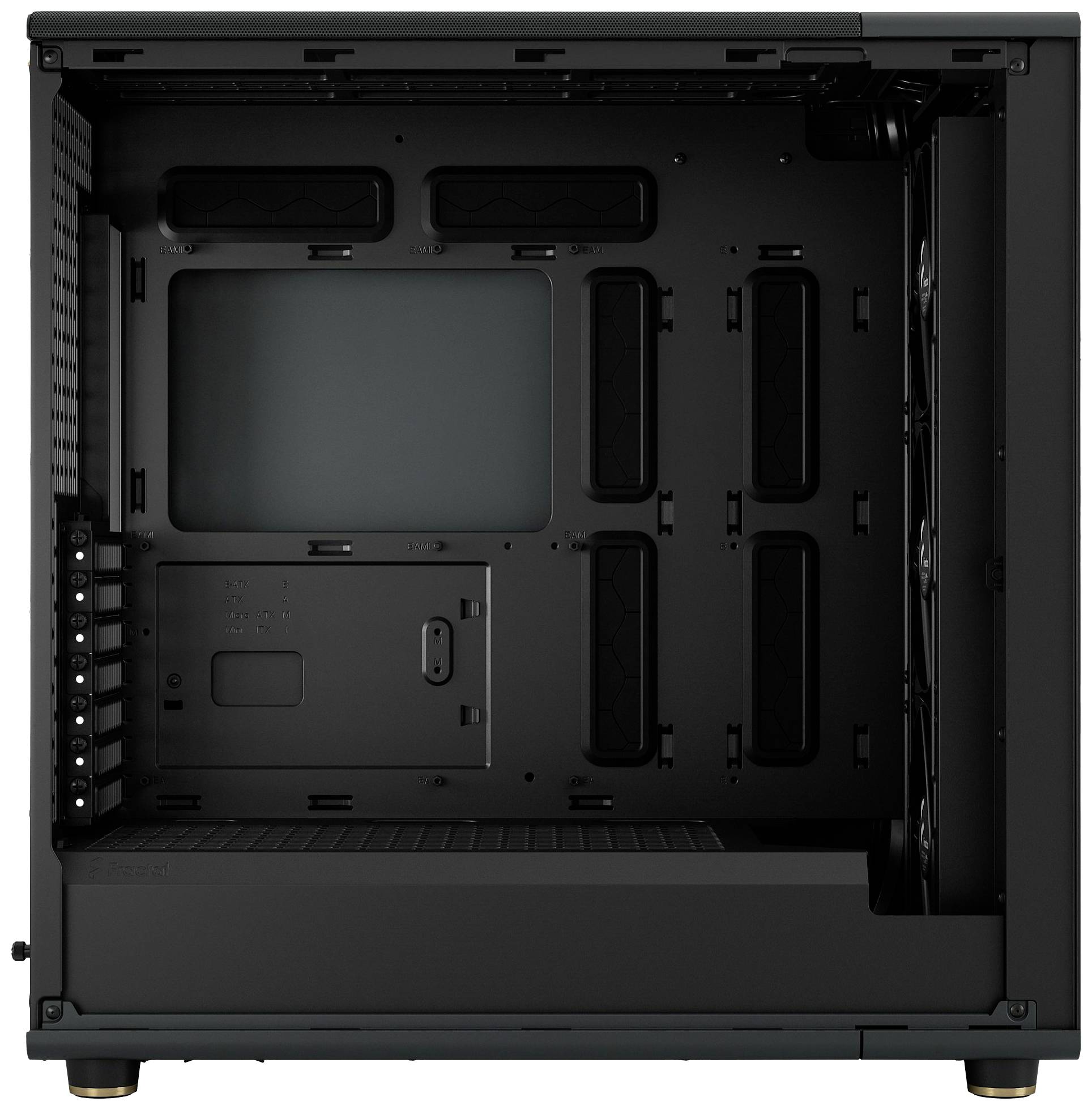 Fractal Design North XL Midi-Tower Gaming-Gehäuse Charcoal, Schwarz Staubfilter, 3 vorinstallierte Lüfter, Seitenfenster