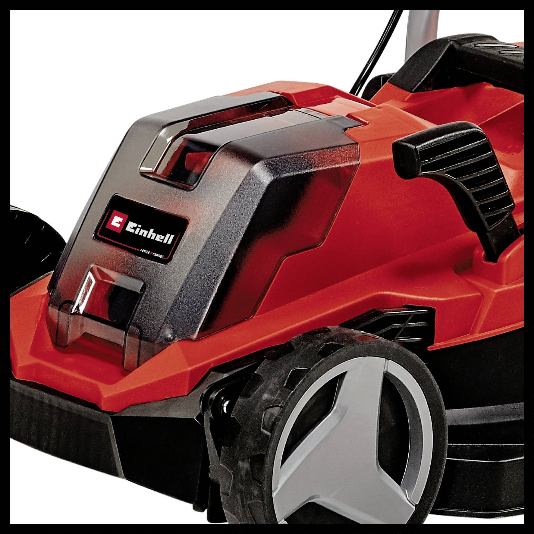 Einhell GE-CM 18/33 Li Set Akku Akku-Rasenmäher, Akku-Rasentrimmer Höhenverstellbarer Griff mit Klappfunktion, inkl. Akku, inkl. Ladegerät 4000 m