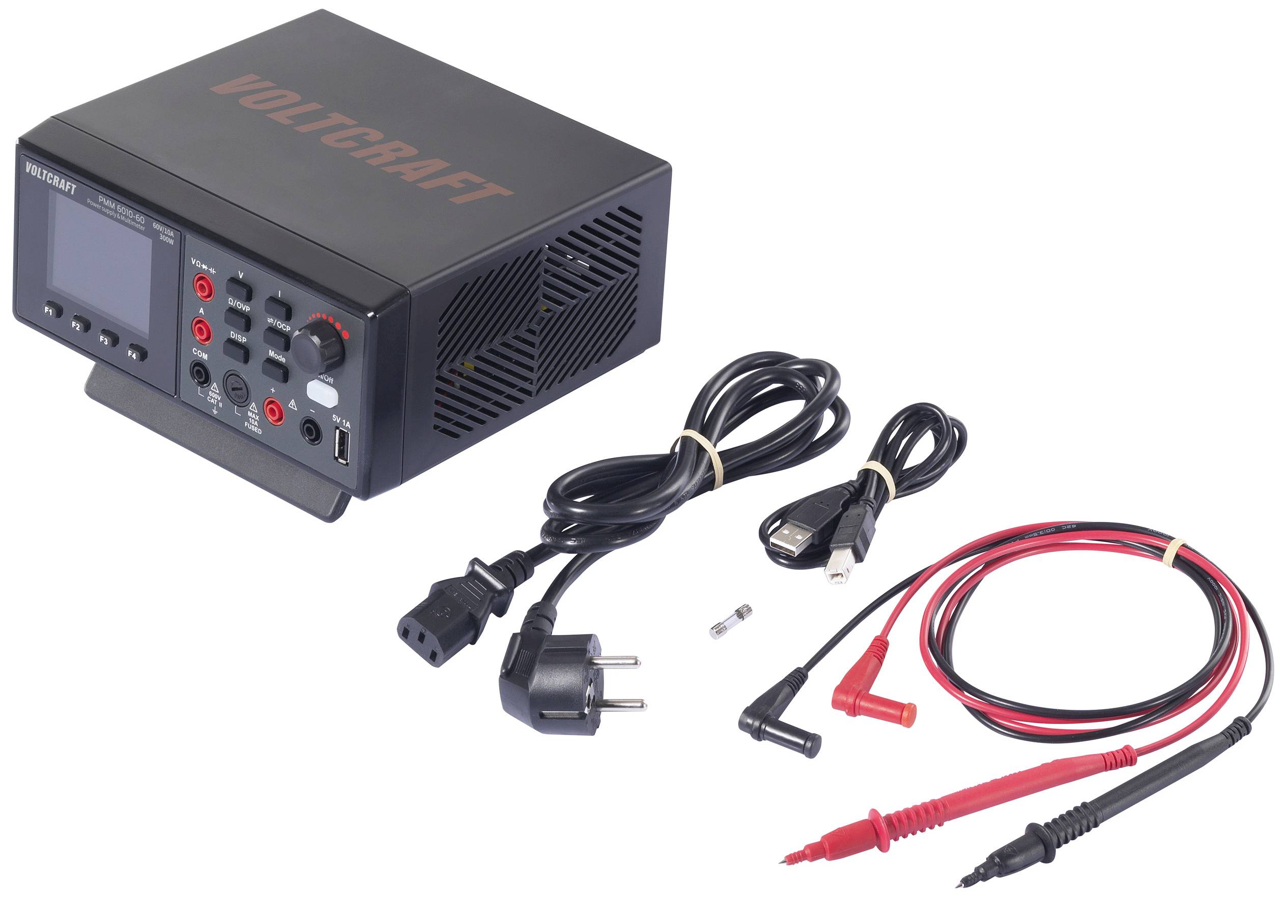 VOLTCRAFT PMM 6010-60 Multimeter und Netzgerät digital CAT II 600V Anzeige (Counts): 60000