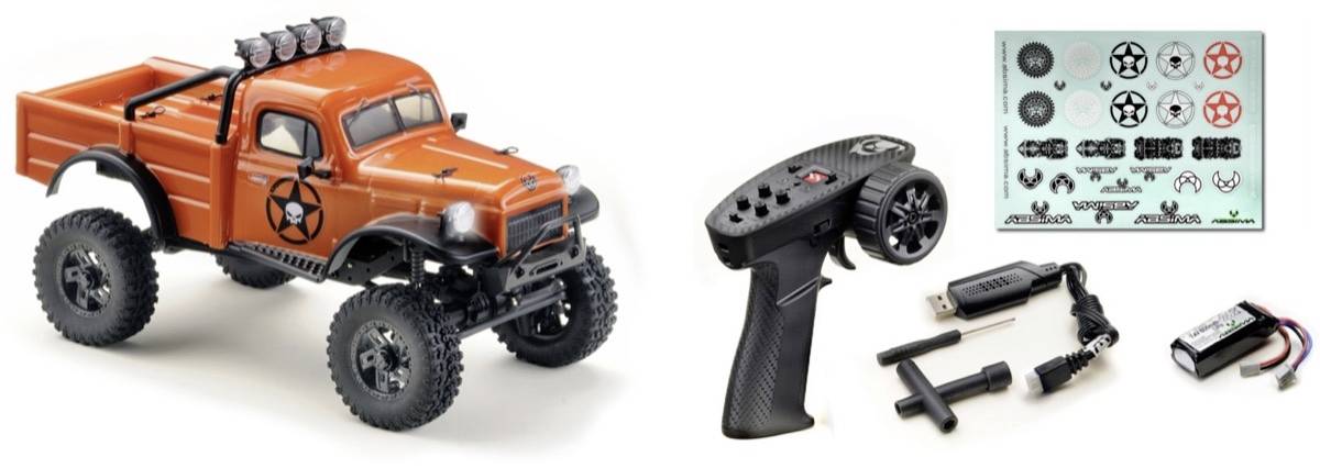 Absima Power Wagon V2 Brushed 1:18 RC Modellauto Elektro Crawler Allradantrieb (4WD) RtR 2,4GHz