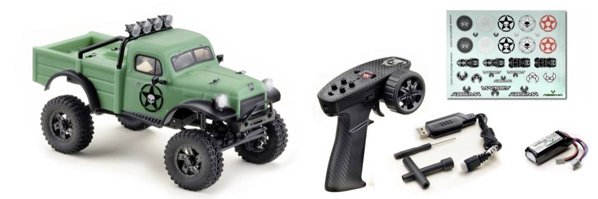 Absima Power Wagon V2 Brushed 1:18 RC Modellauto Elektro Crawler Allradantrieb (4WD) RtR 2,4GHz