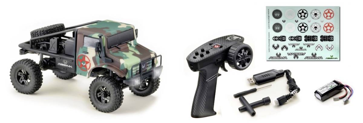 Absima Trail Hunter V2 Brushed 1:18 RC Modellauto Elektro Crawler Allradantrieb (4WD) RtR 2,4GHz