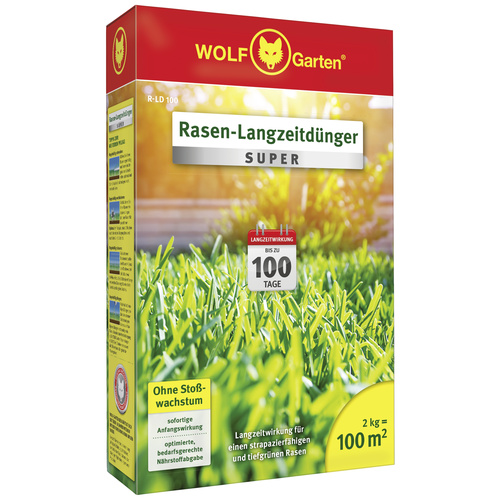 WOLF-Garten 3831025 R-LD 100 Rasen-Langzeitdünger - 100 qm 1 St.