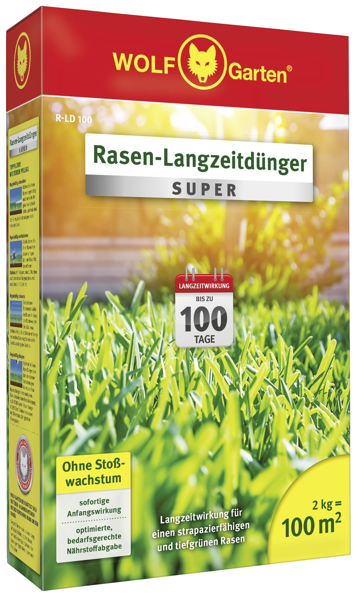 WOLF-Garten 3831025 R-LD 100 Rasen-Langzeitdünger - 100 qm 1St.