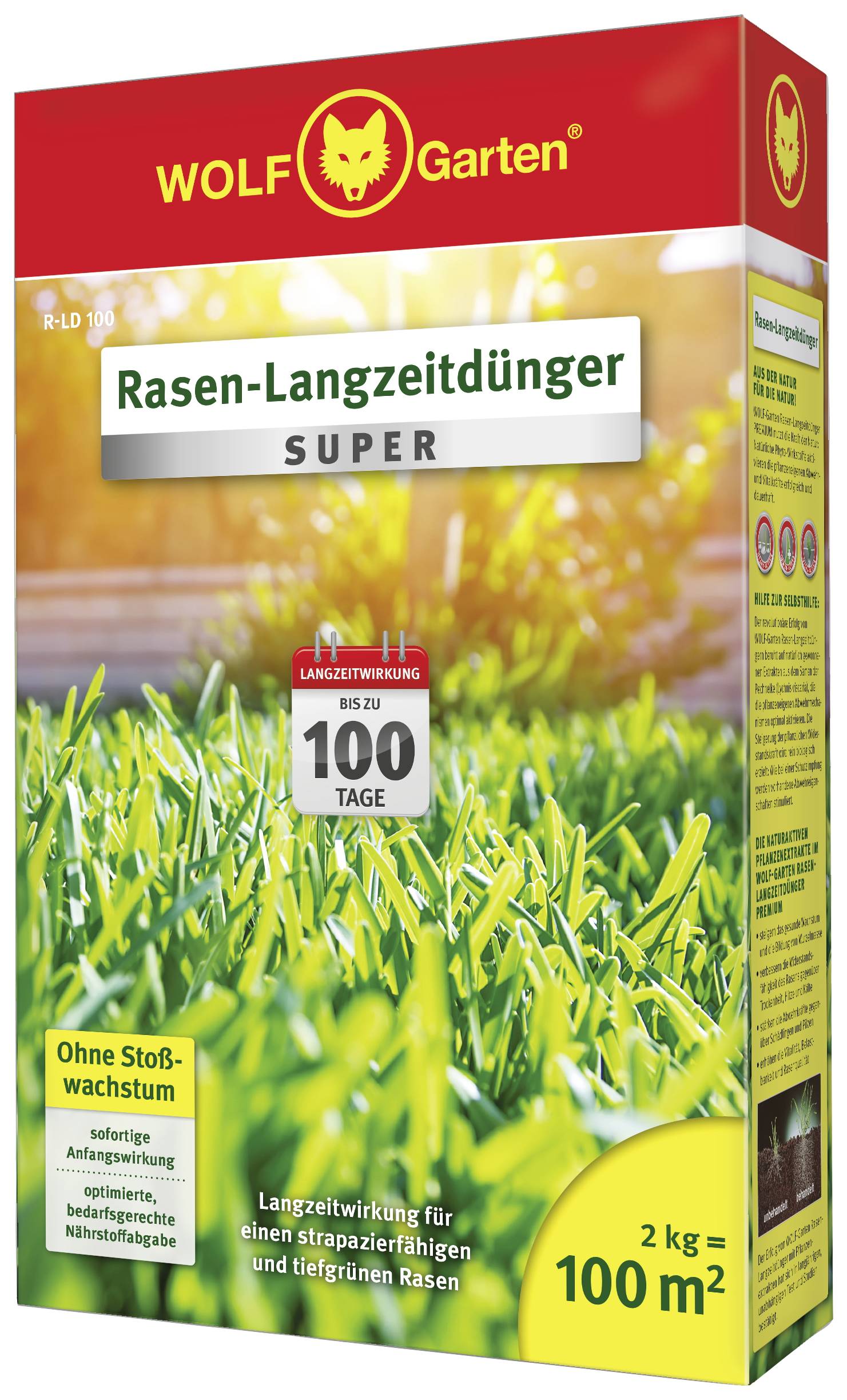 WOLF-Garten 3831025 R-LD 100 Rasen-Langzeitdünger - 100 qm 1St.