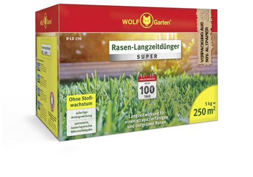 WOLF-Garten 3831035 R-LD 250 Rasen-Langzeitdünger - 250 qm 1St.