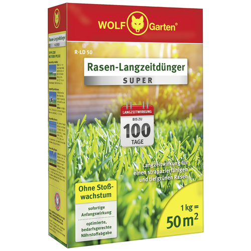 WOLF-Garten 3831015 R-LD 50 Rasen-Langzeitdünger - 50 qm 1 St.