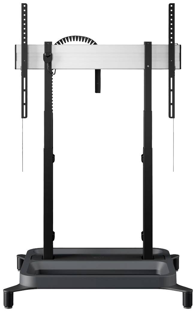 Metallische Fitnesseinrichtung mit höhenverstellbaren Stangen und einem Gewichtsmechanismus zur Kraft- und Beweglichkeitsübung.