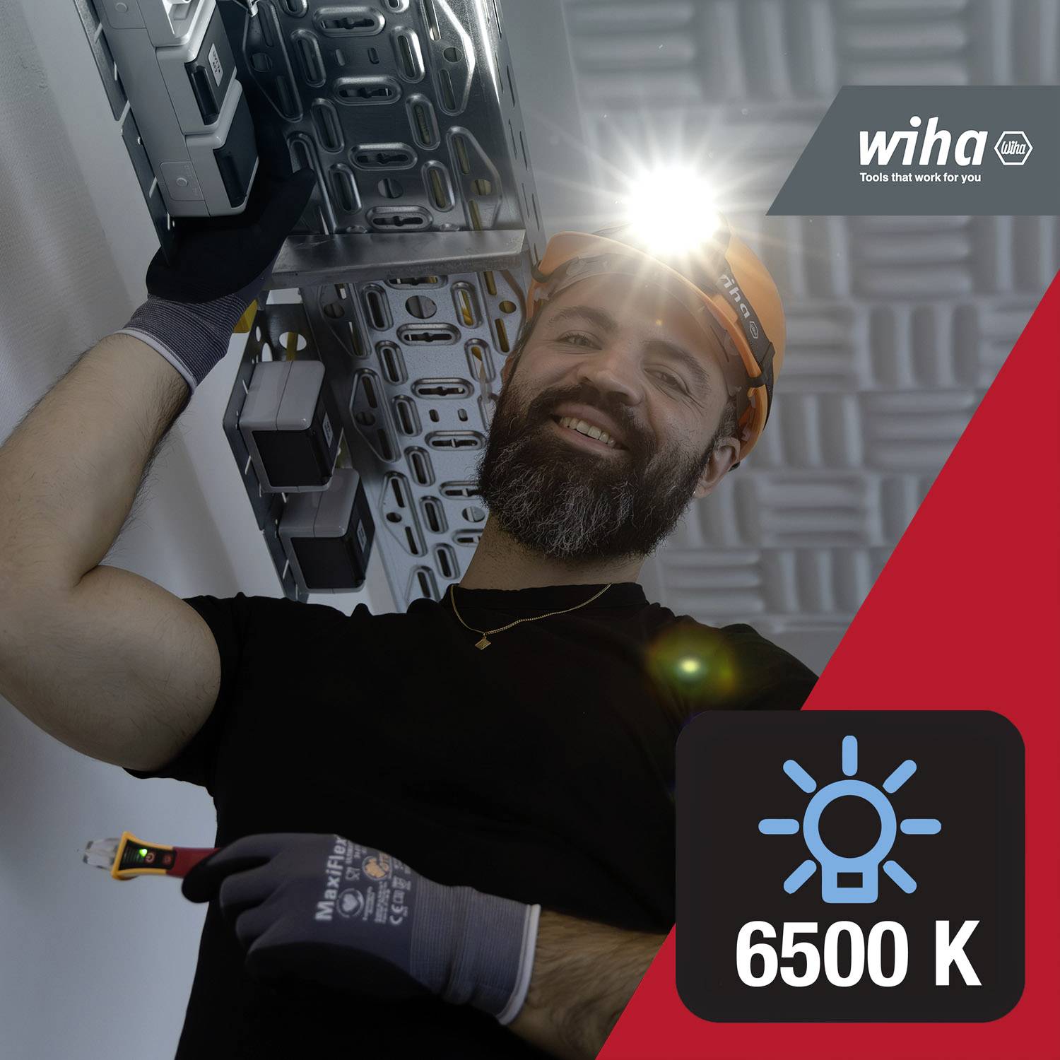 Wiha SB490HT01 Stirnlampe akkubetrieben 500 lm 45700