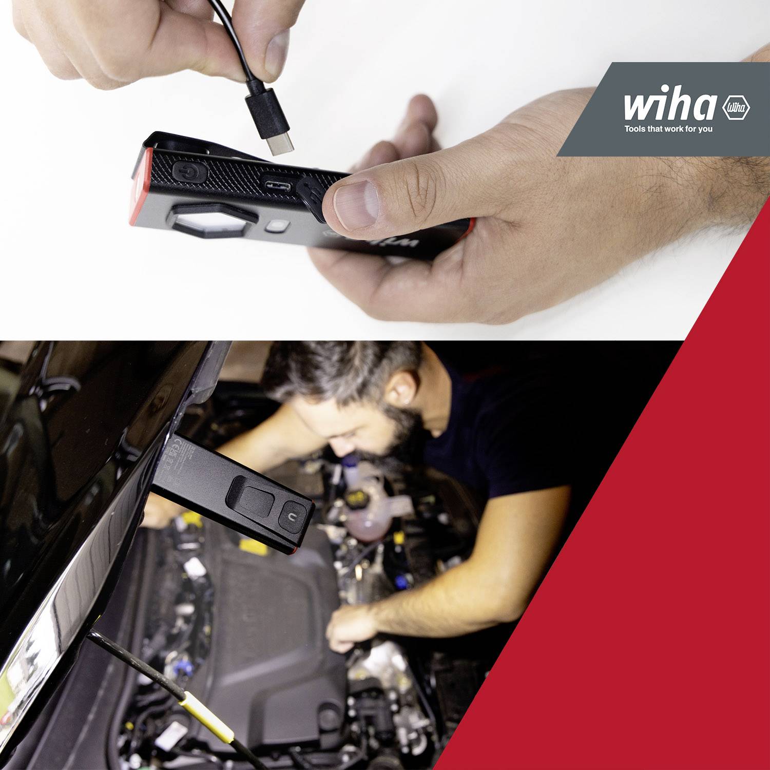 Wiha LED Handlampe SB490HL01 1200lm 45699